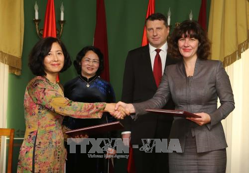 Phó Chủ tịch nước Đặng Thị Ngọc Thịnh hội kiến với Tổng thống Cộng hòa Latvia ảnh 2